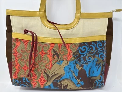 Cartera de doble asa Cirque Du Soleil rara difícil de encontrar Foto 1 de 4