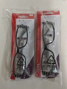 2 M+ Lesebrille kratzfest +3,00 D7 mit Etui - Bild 1 von 1