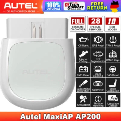 2025 Autel MaxiAP AP200 Pro KFZ Diagnosegerät Auto OBD2 Scanner ALL SYSTEM TPMS - Bild 1 von 4