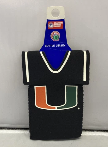 NCAA Miami Hurricanes College Team Jersey Bottle Holder Cooler Koozie NEW Cover