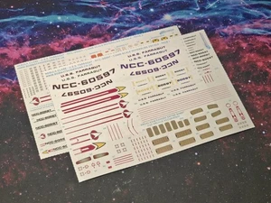 Custom Waterslide Decals for 1:1400 Scale NEBULA CLASS U.S.S. FARRAGUT - Bild 1 von 6