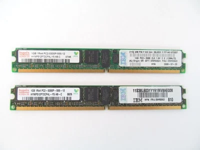 IBM 39M5863 2Gb (2X1Gb) PC2-5300 REG ECC Kit zj - Image 1 of 2