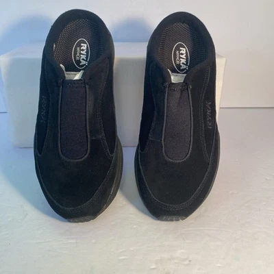 Ryka Black Suede Leather Clog Womens 6M - Image 1 of 4