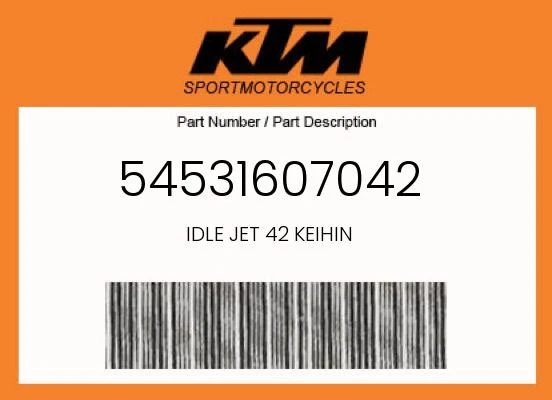 KTM Genuine Idle Jet 42 Keihin - 54531607042 - Image 1 of 4