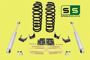 3" / 5" Drop Kit Coil Springs Shackles + Shocks FOR 04 - 08 Ford F-150 V6 - Picture 1 of 1