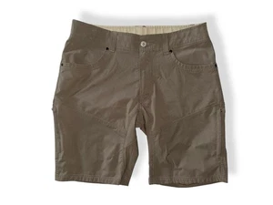 Kuhl Shorts Silencr Kargo Quick Dry Ripstop Outdoor Hiking GreenKhaki sz 35 NWOT - Picture 1 of 11