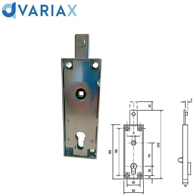 Potent C-1640e Serratura basculante senza Cilindro