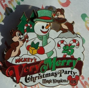 Prendedor Chip & Dale WDW Disney Mickey's Very Merry Christmas Party MVMCP 2008 - Imagen 1 de 1