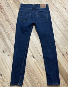 Levi's Jeans Men's 32x34 Skinny 510 Mid Rise Zip Fly Blue Denim Pants - Picture 1 of 6