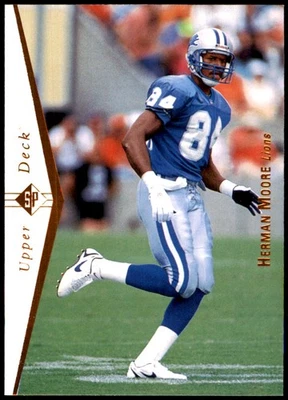 Herman Moore 1995 SP #45 Detroit Lions NFL READ FREE SHIPPING AutographDen - Image 1 of 2