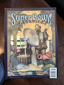 Super Bowl XXXIII Programm Broncos Falcons 1999 Miami FL NFL Memorabilia - Bild 1 von 2