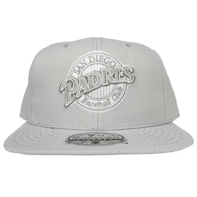 San Diego Padres Mitchell & Ness MLB Fitted 7 3/4 Liberty Fit Hat Cap Gray NWT - Image 1 of 4