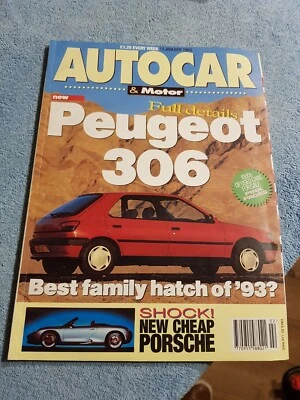 Autocar Magazine 13 January 1993 McLaren F1 Peugeot 306 Alfa 155 Cloverleaf 4 - Image 1 of 4