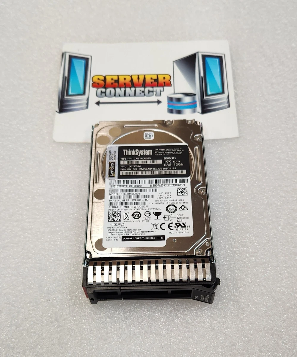 Lenovo Internal Hard Disk Drives 600 GB Storage Capacity for sale