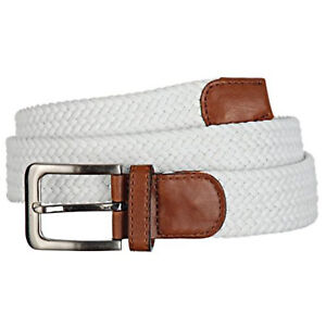 Mens Designer Braided Stretch Belts - Casual Golf Belt