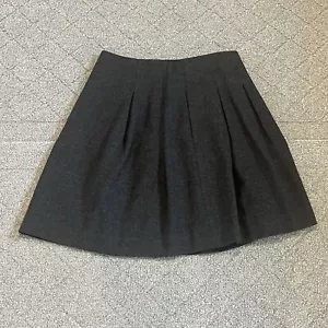 Madewell Rock Damen Größe 4 Grau Wollmischung Plissee Gefüttert Knielang Reißverschluss - Bild 1 von 10