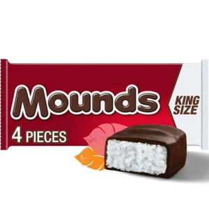 Mounds Kokosnuss und dunkle Schokolade King Size Süßigkeiten, Riegel 3,5 oz, 4 Stück - Bild 1 von 8