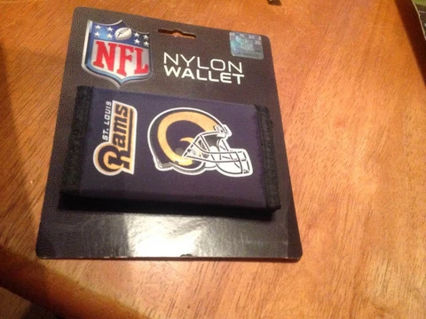 NFL NWT PRINTED TRI-FOLD NYLON WALLET - RAMS Cover