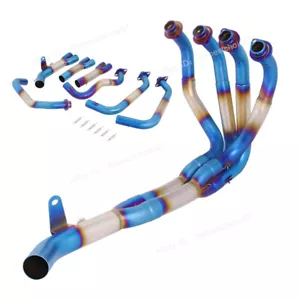For Kawasaki Z900 A2 2018-2024 Full Exhaust System Front Link Pipe Blue Slip-on - Bild 1 von 7
