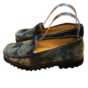 Mocasines de terciopelo floral Diane B. Milano 1750 suela Vibram para mujer talla 39,5, EE. UU. 9-9,5 - Imagen 1 de 13