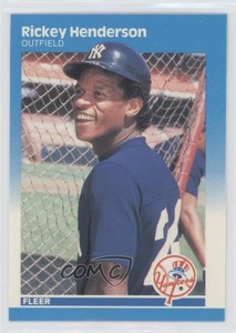 1987 Fleer Factory Set Glossy Rickey Henderson #101 HOF