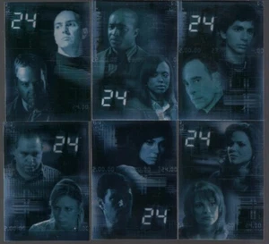 24 TWENTY FOUR SEASON 4 ARTBOX 2006 COMPLETE 6 FOIL CHASE INSERT CARD SET R1-R6 - Picture 1 of 1