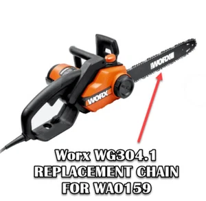 18" Chainsaw Chain 3/8 LP .050 Gauge 63 DL WORX WG304 WG304.1 WA0159 - Picture 1 of 4