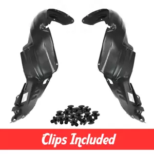 Front Fender Liner Set w/ Clips For 1997-2001 Honda Prelude HO1248115 HO1249115 - Picture 1 of 8