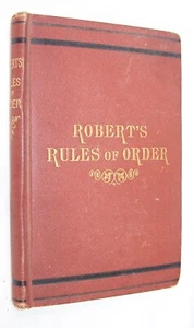 1881 ANTIQUE ROBERTS RULES of ORDER SC GRIGGS POCKET MANUAL BOOK - Imagen 1 de 6