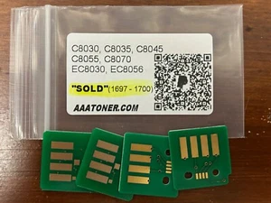 4 Toner Chip (1697 - 1700) for Xerox C8030 C8035 C8045 C8055 C8070 8056 Refill - Picture 1 of 2