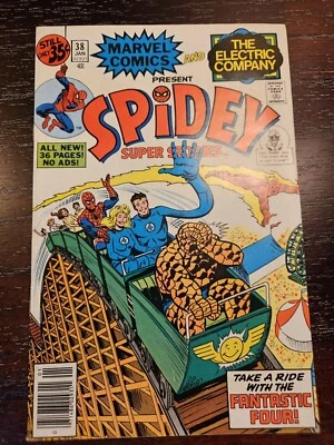 Spider-Man SPIDEY SUPER STORIES #38 Marvel comic book 1979 Fantastic 4 VERY FINE - Image 1 of 4