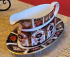 Lovely English Bone China Gravy boat and platter by Royal Crown Derby 1128