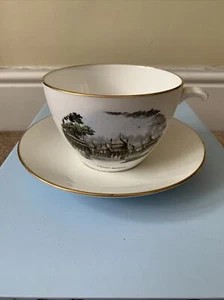 Crown Staffordshire Queensberry Large Cup And Saucer - The Pavillion Brighton - Picture 1 of 10