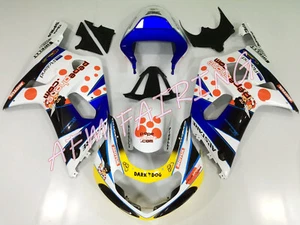 Red White PEPE ABS Injection Mold Bodywork Fairing Kit for GSXR600/750 2001-2003 - Picture 1 of 7