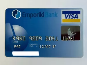 Commercial Bank of Greece Credit Card▪️2007 Exp▪️Emporiki Bank▪️Collectible Only - Picture 1 of 2
