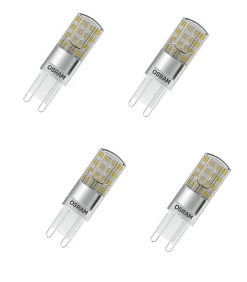 4x OSRAM LED STAR PIN 30 G9 2,6W = 30W warmweiß 320lm EEK:F (Spektrum A-G) - Bild 1 von 3