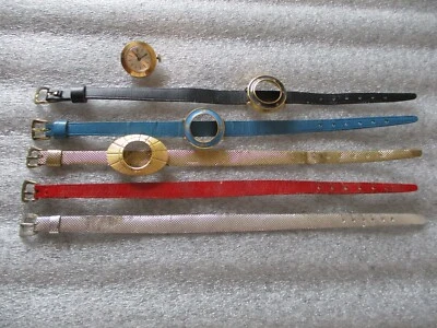 BUCHERER WOMENS INTERCHANGEABLE WATCH MANUAL-5 BANDS+3 RINGS-RUNS GREAT/ACCURATE - Image 1 of 4