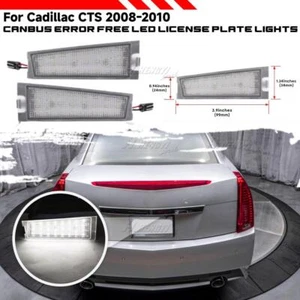 White LED License Plate Light Kit For Cadillac CTS CTS-V Sedan 4-Door 2008-2010 - Picture 1 of 6