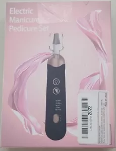 Electric Nail File Set Cordless & Rechargeable 5-Speed Manicure Pedicure 100 Bit - Picture 1 of 7