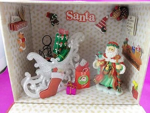 Puppenhaus Miniatur Weihnachtsmann Vorbereitung für Start Roombox Szenario - Bild 1 von 6