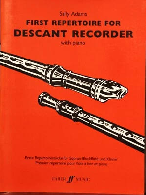 Sally Adams First Repertoire for Descant Recorder - Image 1 of 2