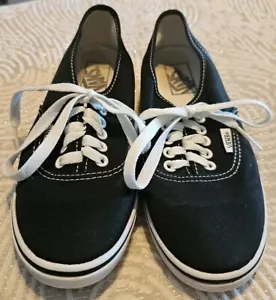Vans Classics Skate Canvas Shoes Black W SZ 7 M 5.5 UNISEX Lace Up - Picture 1 of 8