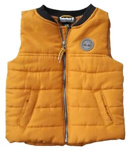 Timberland Outdoor Infant Puffer Vest Jacket Boys Size 6 - 9 Months Brown