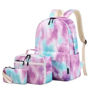 3Pcs colorful Backpack sets for Teen Girls Cute Bookbag School Daypacks for E... - Picture 1 of 6