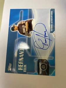 FELIX HERNANDEZ ROOKIE 2005 TOPPS AUTO ON CARD SEATTLE MARINERS AUTOGRAPH RC COA - Bild 1 von 4