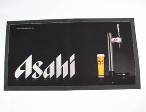 Asahi Beer Bar Runner Mat 43cm x 23cm Man Cave Home Bar Pub - Picture 1 of 9