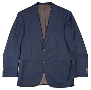 Suitsupply Mens Napoli Sport Coat Size 40 R Zignone Wool Suit Jacket Navy Blue - Picture 1 of 16