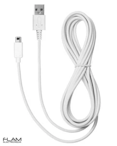 Cable de charge 300cm (3m) USB manette Nintendo Wii U GamePad charge power - Imagen 1 de 2