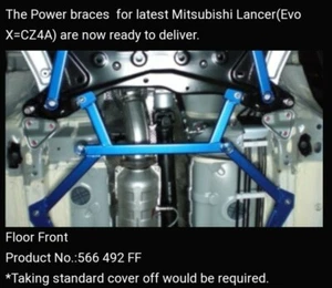 Mitsubishi Evo 10 Cusco Underbrace 566492FF, Evolution X - Picture 1 of 1