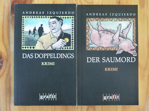 A.Izquierdo: Saumord+Doppeldings, 2 Bde., Eifel-Krimi, 1995/96, TB, ungelesen